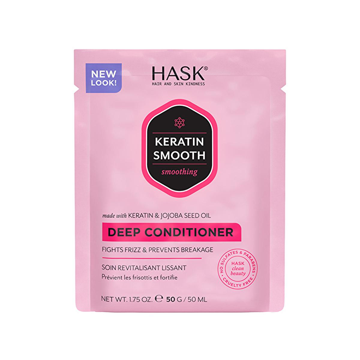 Hask Keratin Protein Hair Cream: Repair, Smooth & Moisturize Dry, Damaged Hair - Sulfate & Paraben Free Keratin Treatment (50g)