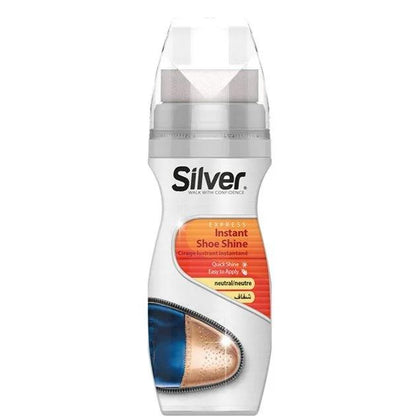 Silver Liquid Shoe Polish Natural Shine 75 ml