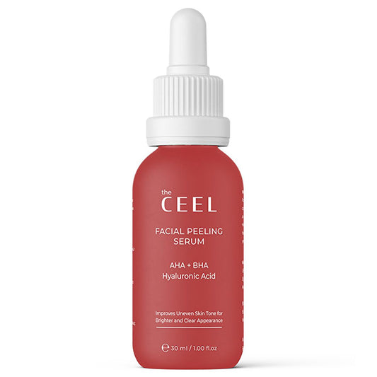 Ceel: AHA BHA Red Peeling Serum - Exfoliate, Renew & Even Skin Tone | Glycolic & Salicylic Acid Peel for Acne, Anti-Aging at Home