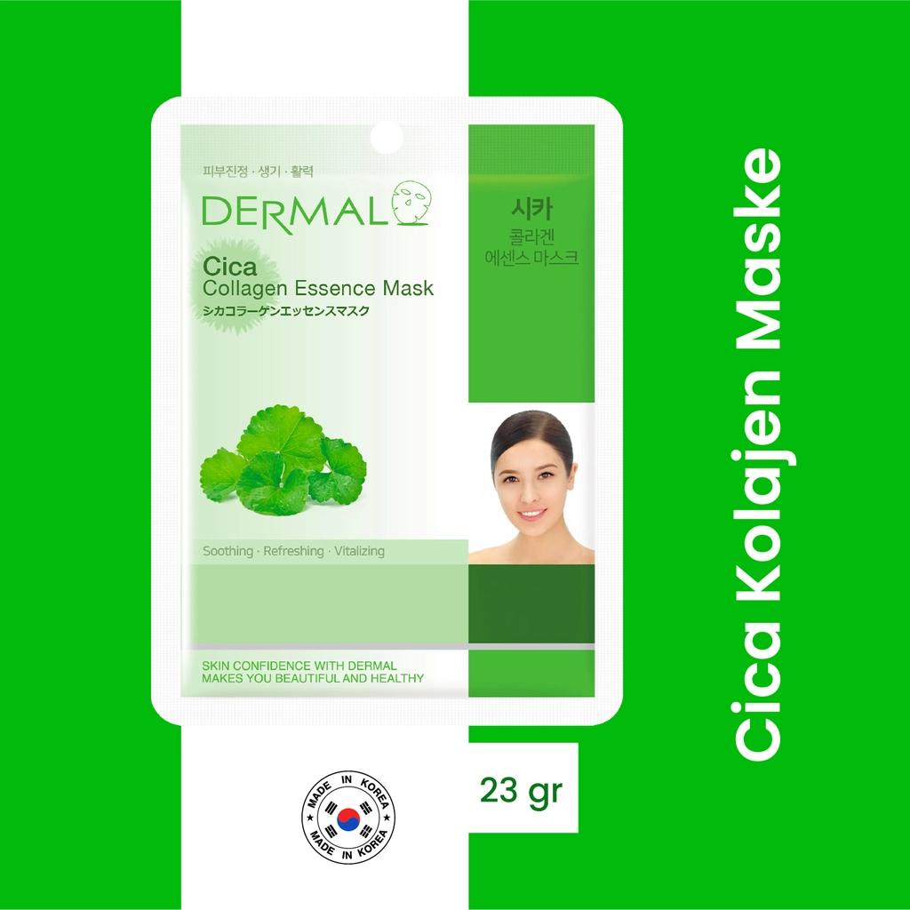 Dermal Cica Collagen Sheet Mask for Soothing Hydration 23g