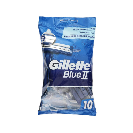 Gillette Blue2 Disposable Razors for Men - Pack of 10, Affordable Shaving Solution