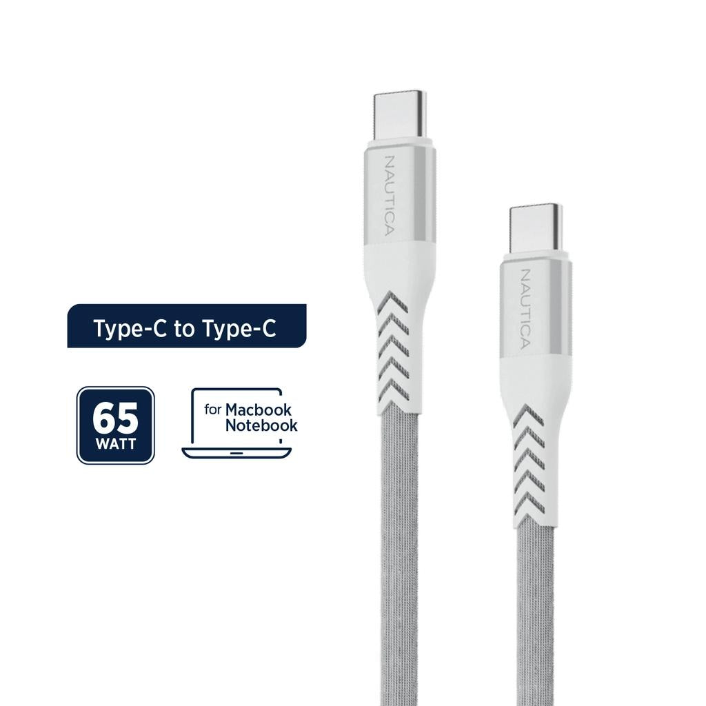 Nautica C400 Type-C Gray Charging Cable for Fast Syncing