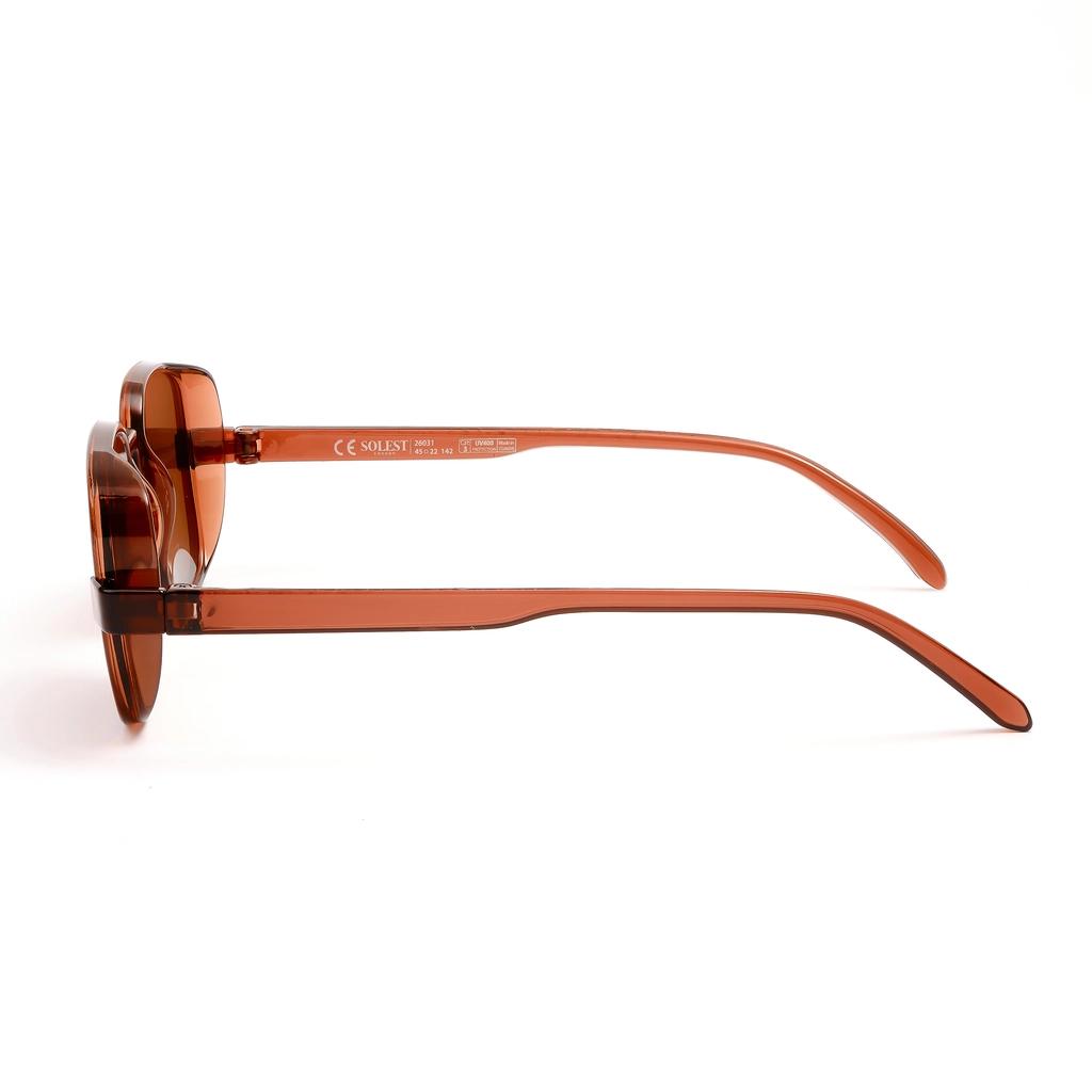 Solest London Dark Brown Unisex Sunglasses 26031