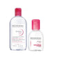 Bioderma Sensibio H2O Micellar Water Set for Sensitive Skin - Gentle Makeup Remover, Hypoallergenic & Fragrance-Free, 500ml + 100ml