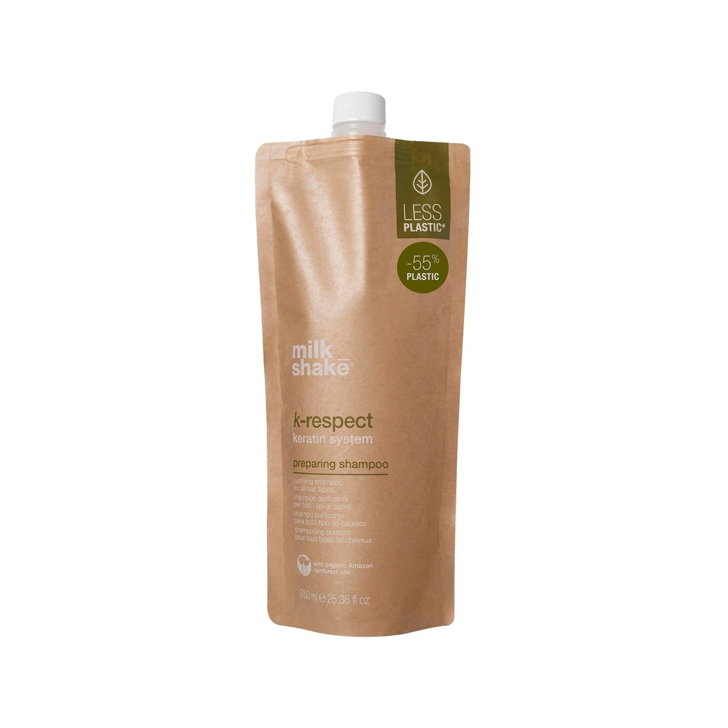 milk_shake K-Respect Preparing Hair Shampoo 750ml - Preps Hair for Styling & Treatment