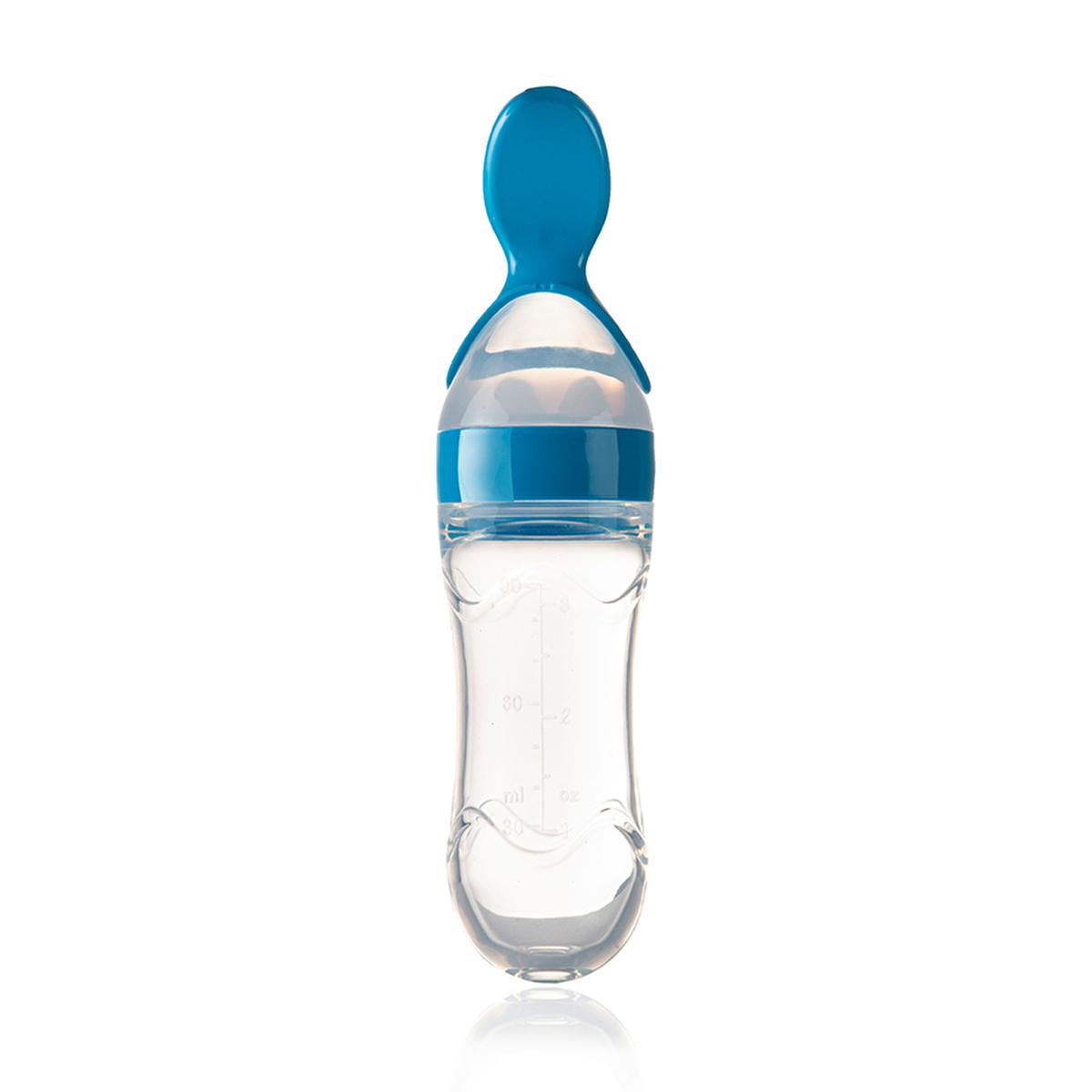 Babyjem Baby Squeeze Spoon - BPA-Free, One-Handed Feeding, Silicone Baby Feeding Utensils, Baby Feeding Accessories, Baby Feeding Spoon