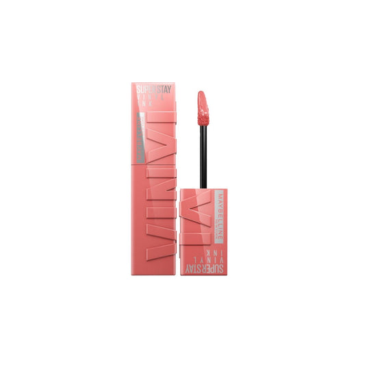 Maybelline New York Super Stay Vinyl Ink Liquid Lipstick - Long Lasting Shiny Lip Color (100 Charmed)