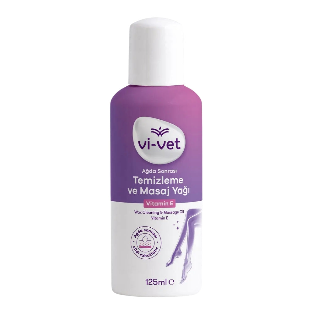 Vi-Vet Wax Residue Remover & Massage Oil with Vitamin E 125 ml