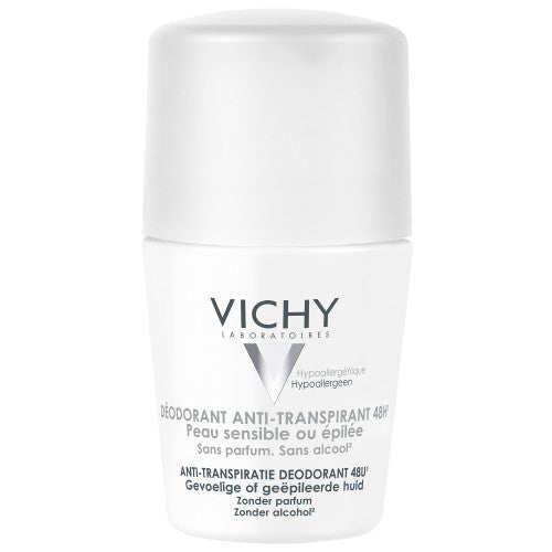 Vichy 48H Anti-Perspirant Roll-On Deodorant for Sensitive Skin