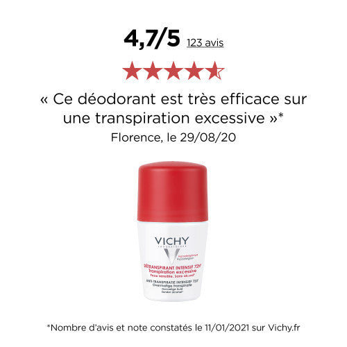 Vichy Déodorant Bille 72H Détranspirant Intensif Set of 2