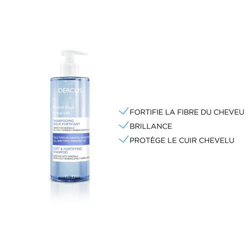 Vichy Dercos Mineral Doux Gentle Fortifying Shampoo