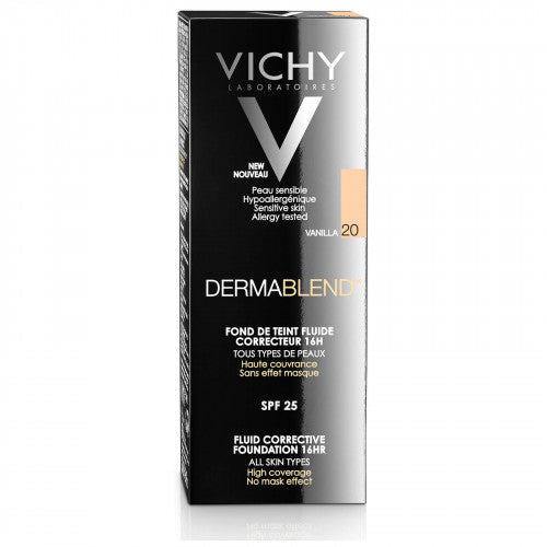 Vichy Dermablend Corrective Fluid Foundation Shade 20