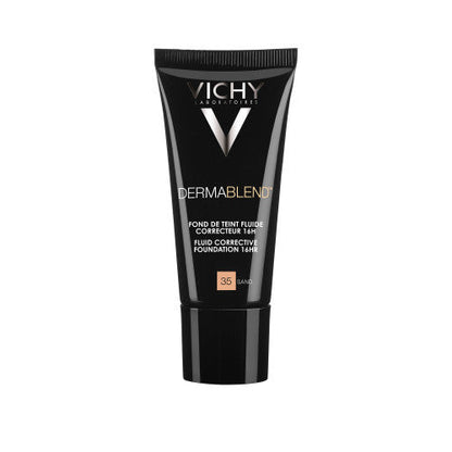 Vichy Dermablend Corrective Fluid Foundation Shade 35 Sand