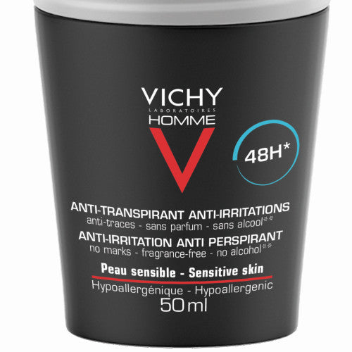Vichy Homme 48H Anti-Perspirant Roll-On Sensitive Skin