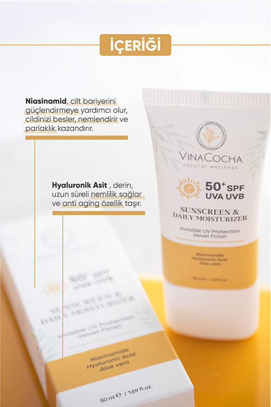 Vinacocha SPF 50 Moisturizing Sunscreen Face Cream 50 ml
