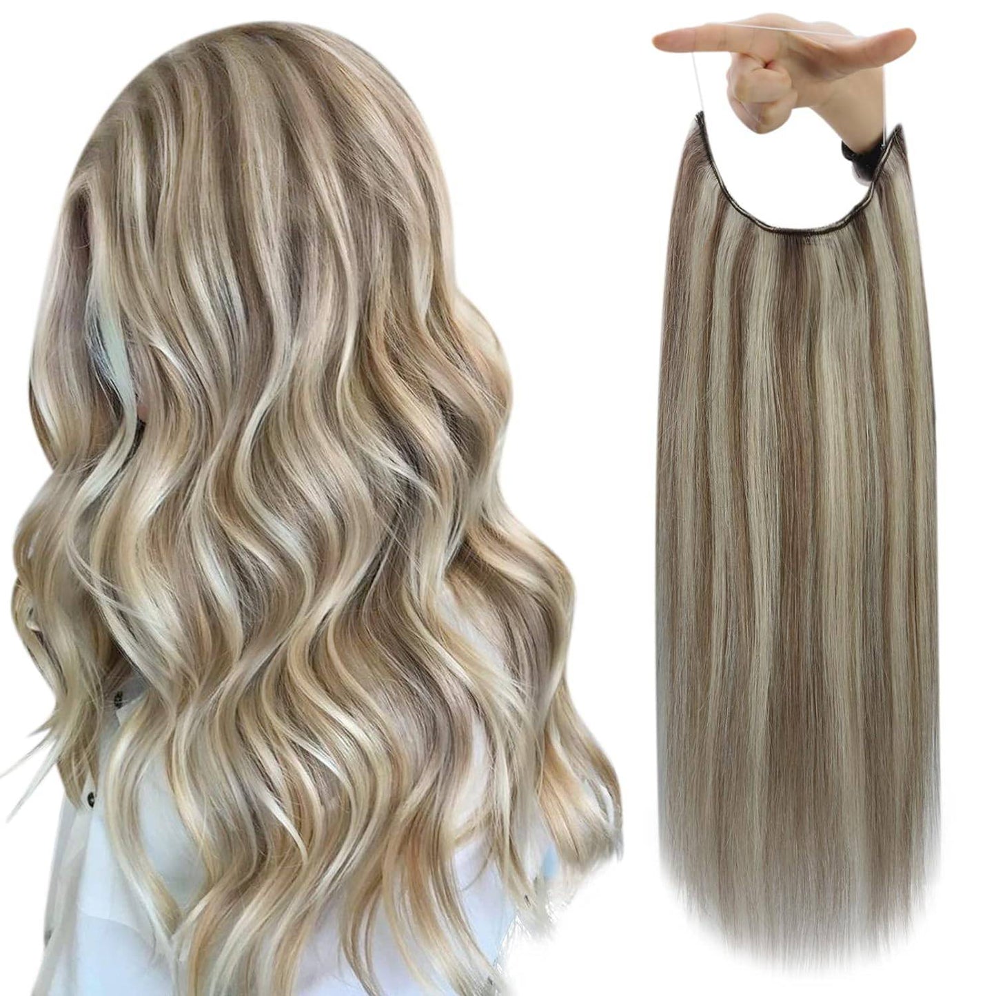 VIP BandX Halo Silky Straight 24" with Clip Hair Extension - Choose Color