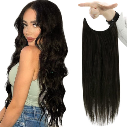 VIP BandX Halo Silky Straight 24" with Clip Hair Extension - Choose Color