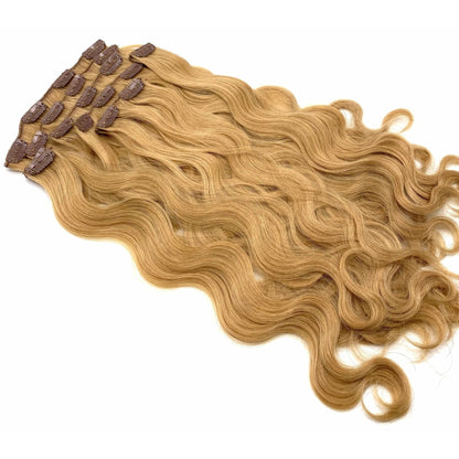VIP Clip Hair Extensions Body Wave 18" ClipeX System - Choose Style