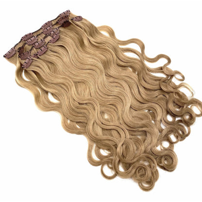 VIP Clip Hair Extensions Body Wave 18" ClipeX System - Choose Style