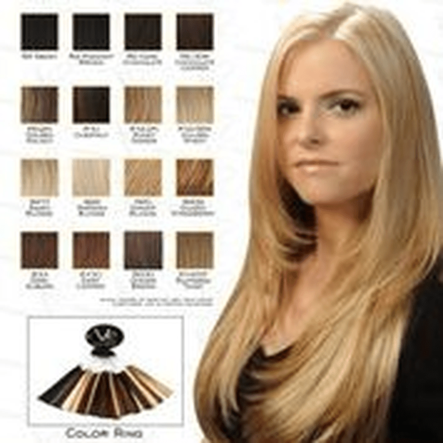 VIP Collection Synthetic Clip-In Hair Extensions Garnet - Choose Color
