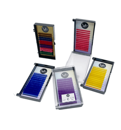 VIP Colorful Eyelashes False Lashes - Choose Color