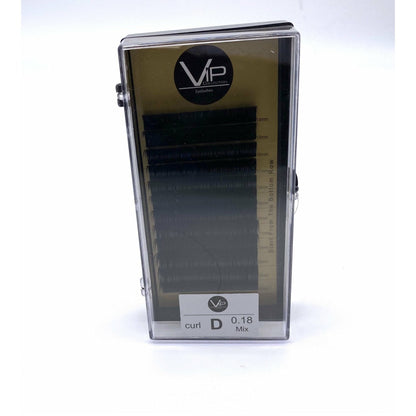 VIP Faux Mink Eyelash Extensions 12 Lines D Curl Mix 0.18 mm - Choose Size