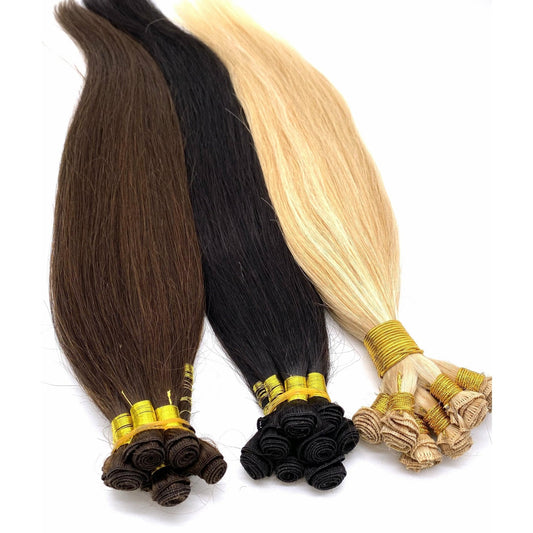 VIP Extensions Hand Made System Straight 18" Hair Extensions - Choose Color