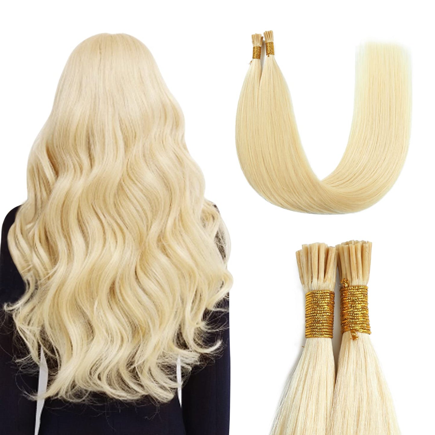 VIP Extensions I-Tip System Straight 18" (100 Grams) Hair - Choose Color