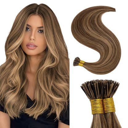 VIP Extensions I-Tip System Straight 18" (100 Grams) Hair - Choose Color