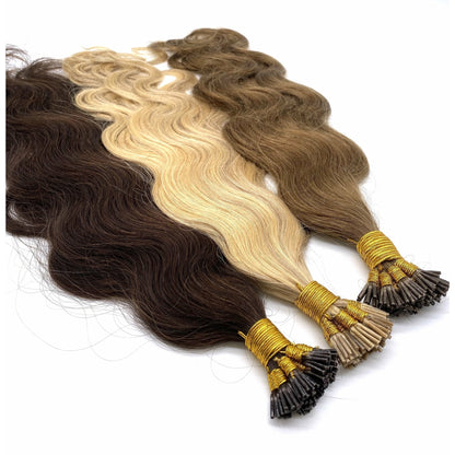 VIP I-Tip System Wavy 18" Hair Extensions - Choose Color