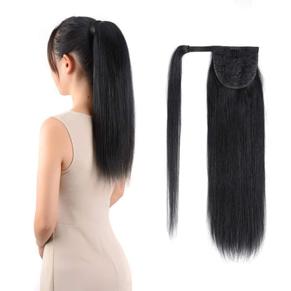 VIP Ponytail Silky 18" 100% Human Hair Extension - Choose Color