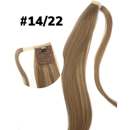 VIP Ponytail Silky 24" (100 Grams) 100% Human Hair Extension - Choose Color
