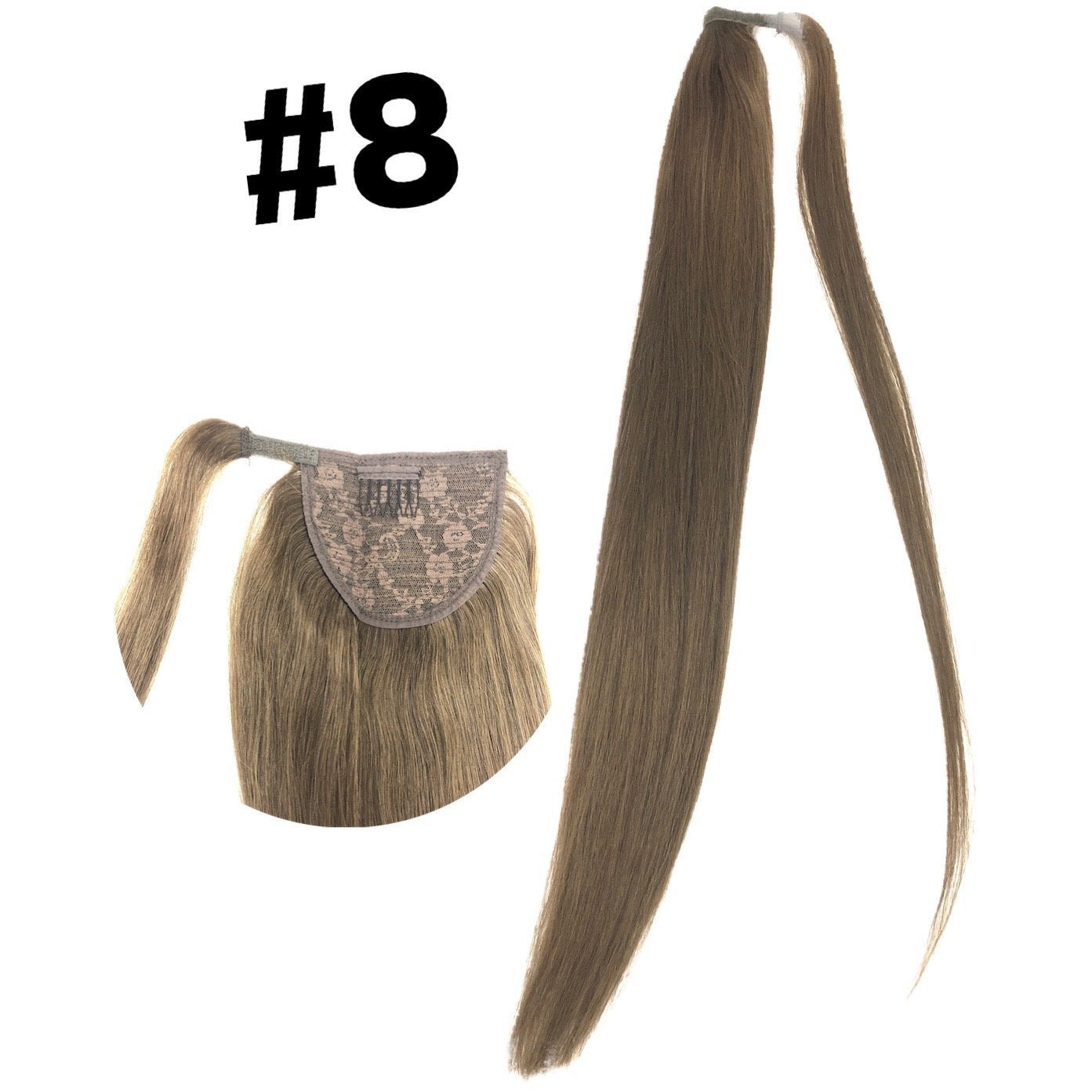 VIP Ponytail Silky 24" (100 Grams) 100% Human Hair Extension - Choose Color