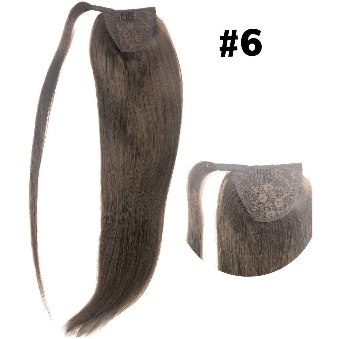 VIP Ponytail Silky 24" (100 Grams) 100% Human Hair Extension - Choose Color
