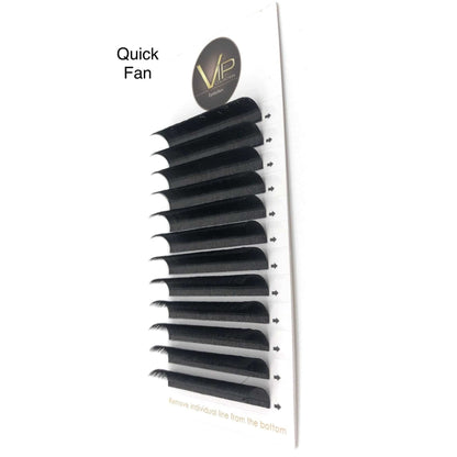 VIP Quick Fan Eyelash Extensions 12 Lines 0.07 D Curl - Pick Size