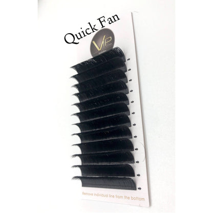 VIP Quick Fan Eyelash Extensions 12 Lines 0.07 D Curl - Pick Size