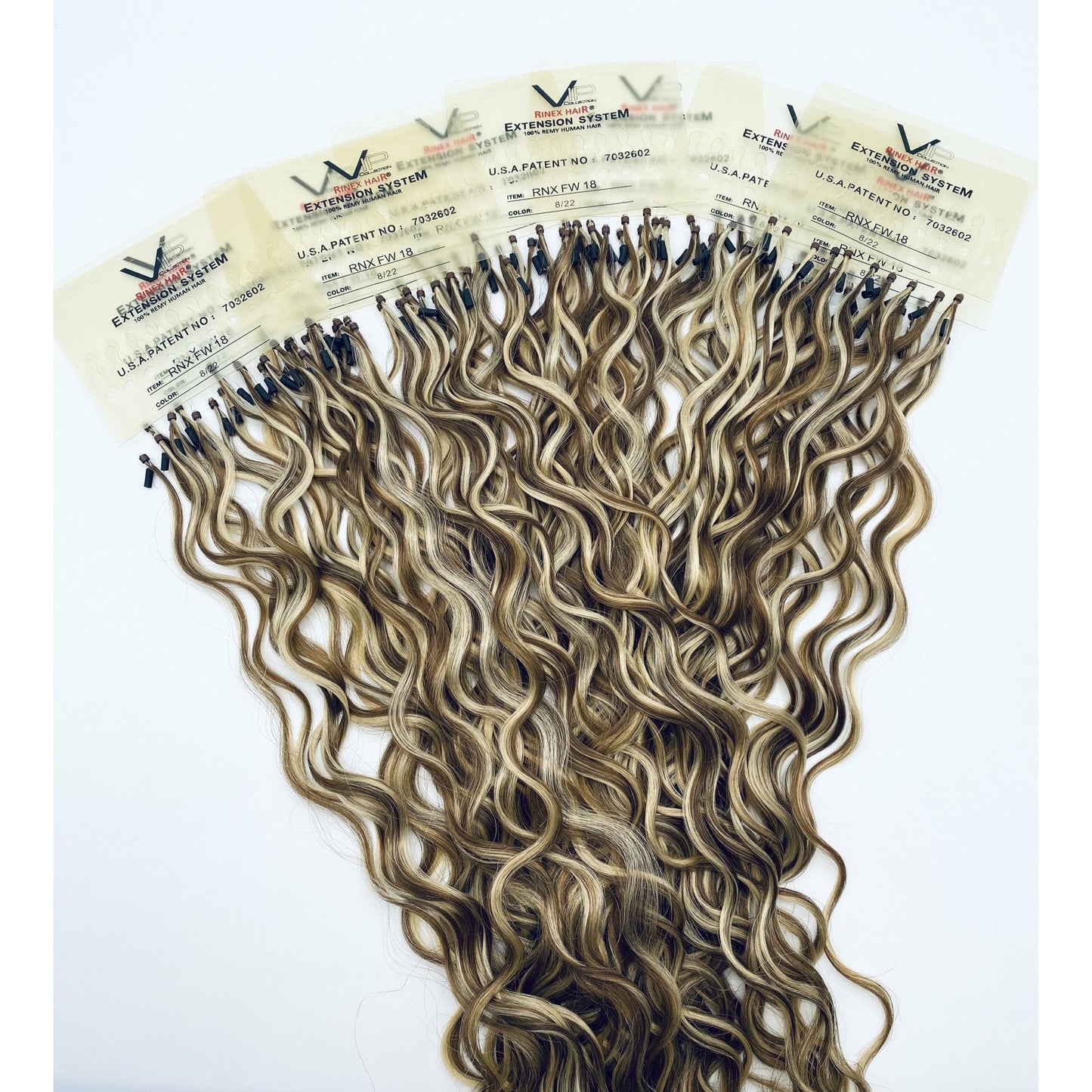 VIP Extensions RineX System Curly 18" Hair Extensions NWT - Choose Color