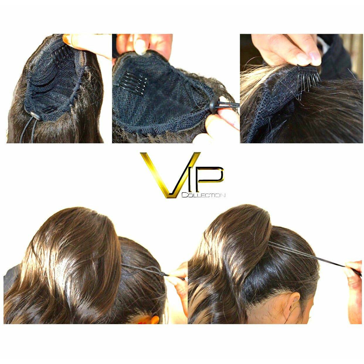 VIP Synthetic Claw Clip Ponytail Hair Extension Sapphire - Choose Color