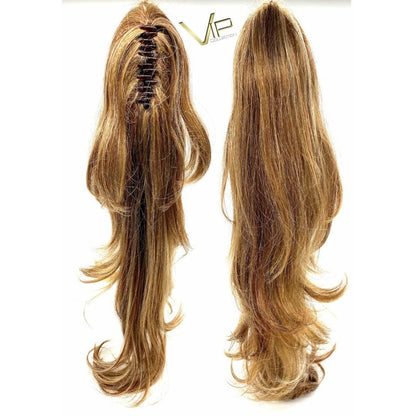 VIP Synthetic Claw Clip Ponytail Hair Extension Sapphire - Choose Color