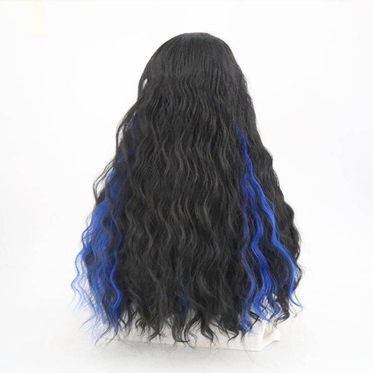 VIP Extensions Synthetic Lace Front Wig 24" Color 1B-Blue Hairpiece New Tags