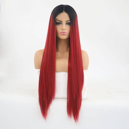 VIP Extensions Synthetic Lace Front Wig 24" Color 1BT130M NWT Hairpiece