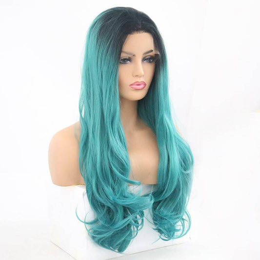 VIP Extensions Synthetic Lace Front Wig 24" Color 1BTDB New With Tags Hairpiece