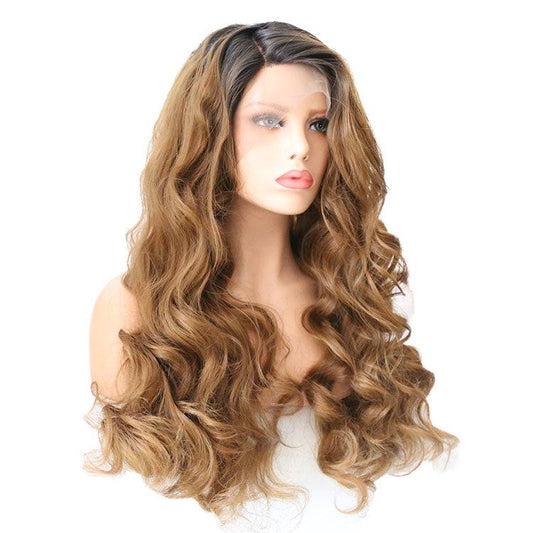 VIP Extensions Synthetic Lace Front Wig 24" Color T1B/27 NWT Hairpiece