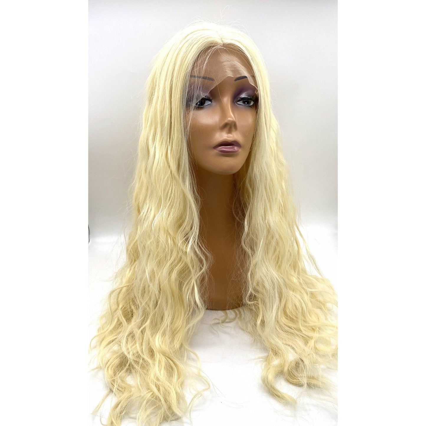 VIP Extensions Synthetic Lace Front Wig 24" Color 613 (5)
