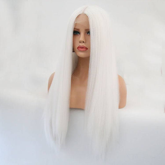 VIP Extensions Synthetic Lace Front Wig 24" Color 1001 New With Tags Hairpiece