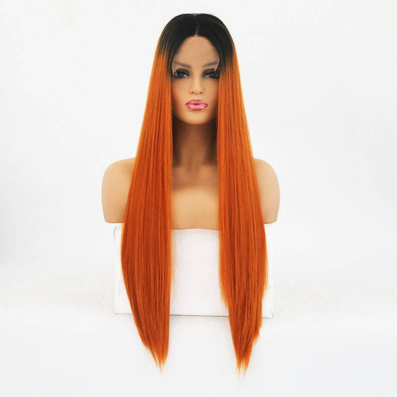 VIP Extensions Synthetic Lace Front Wig 24" Color T1B/350 NWT Hairpiece
