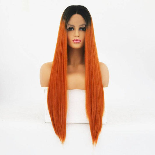 VIP Extensions Synthetic Lace Front Wig 24" Color T1B/350 NWT Hairpiece