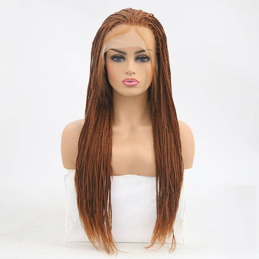 VIP Synthetic Lace Front Wig, Braided, 24", Color 30