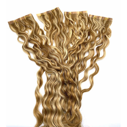 VIP TapeX System Tape In Hair Extensions French Wave 18" - Choose Color