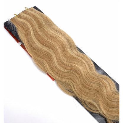 VIP TapeX System Tape In Hair Extensions Wavy 18" - Choose Color